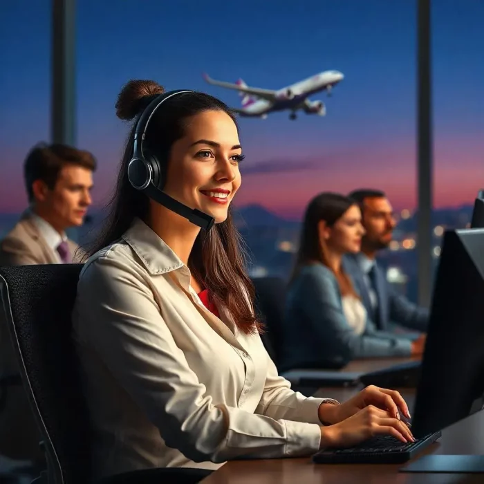 pikaso_texttoimage_a-woman-in-office-with-colleagues-at-telephone-wit (2)